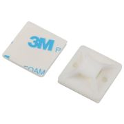 Площадка самоклеящаяся под хомуты 25х25мм NO-225-302 бел. (уп.50шт) Эра Б0066675