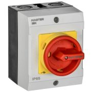 Переключатель кулачковый 10А (сх. 92) в боксе закрытая рукоятка авар. IEK MI-CS22-010-092