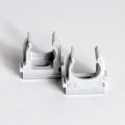 Держатель для труб (клипса) d16мм сер. (уп.100шт) TOKOV ELECTRIC TKE-LC-16-C06/100