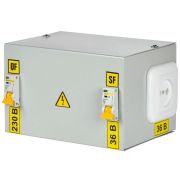 Ящик с понижающим трансформатором ЯТП 0.25 230/36В (2 авт. выкл.) 36 УХЛ4 IP30 IEK MTT12-036-0250