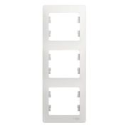 Рамка 3-м Glossa вертикал. бел. SE GSL000107