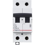 Выключатель автоматический модульный 2п C 6А 4.5кА RX3 ИЭК Leg 419694