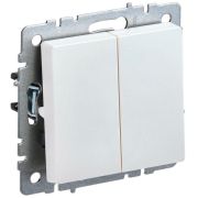 Выключатель 2-кл. СП BRITE ВС10-2-0-БрЖ 10А механизм жемчуж. IEK BR-V20-0-10-K36