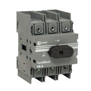 Рубильник 3п 100А с рукояткой управления для прямой установки TwinBlock PROxima EKF tb-100-3p-f