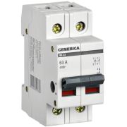 Выключатель нагрузки (мини-рубильник) 2п 63А ВН-32 GENERICA MNV15-2-063