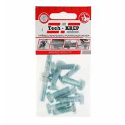 Болт с шестигранной головкой М8х25 DIN 933 класс прочн. 8.8 оцинк. (пакет) (уп.12шт) Tech-Krep/Zitar 102968