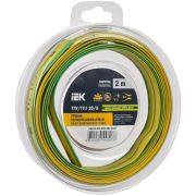 Трубка термоусадочная ТТУ нг-LS 10/5 желт./зел. (уп.2м) IEK UDR12-010-005-002-K52-T